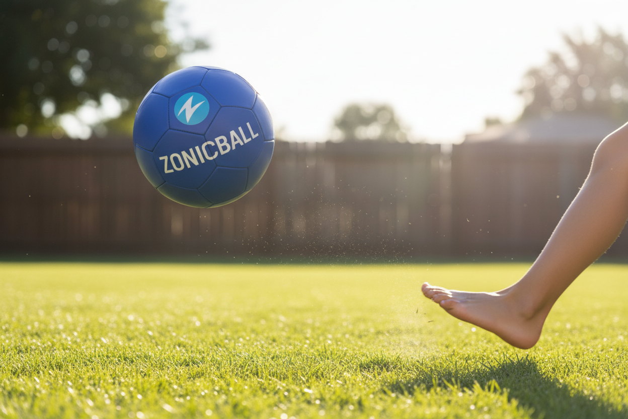ZonicBall soccer ball lifestyle action shot