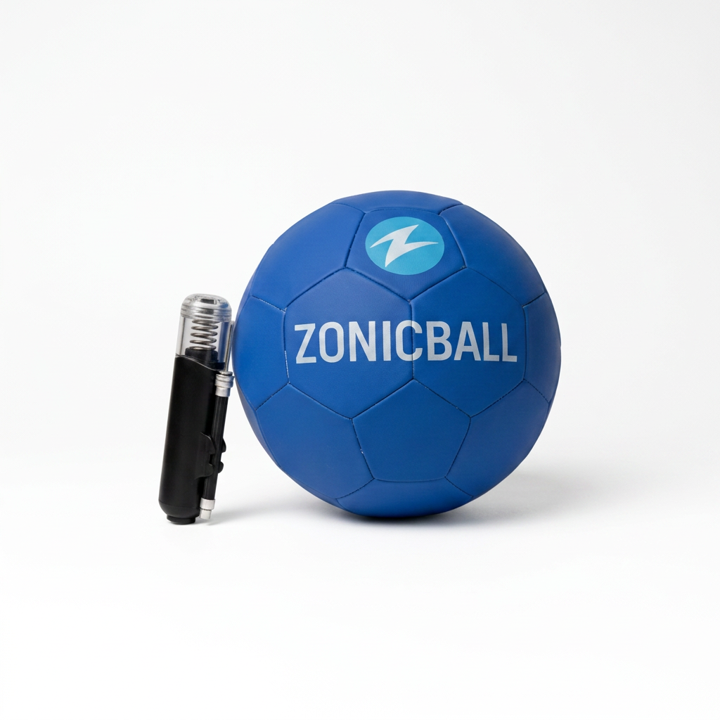 ZonicBall™ Mini — Play Anywhere Soccer Ball with Travel Pump